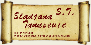 Slađana Tanušević vizit kartica